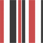 赤はっきりした黒ストライプカスタム線CD シール (正面)