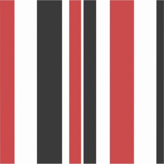 赤はっきりした黒ストライプカスタム線CD シール (正面)