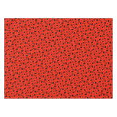 赤はっきりした黒リバティーフローラルパターエレガントンシック テーブルクロス (正面(横))