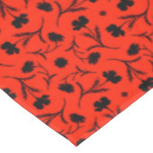 赤はっきりした黒リバティーフローラルパターエレガントンシック テーブルクロス (アングル)