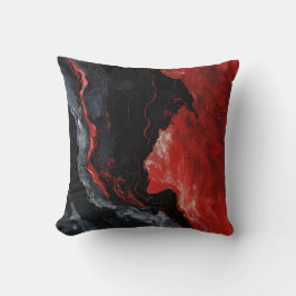 赤はっきりした、黒、白の大理石装飾用クッション クッション