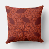 赤はオレンジのパターンを残します クッション (裏面)