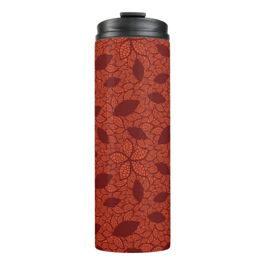 赤はオレンジのパターンを残します タンブラー (正面)