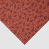 赤はオレンジのパターンを残します 薄葉紙 (詳細)