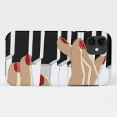 赤はピアノiPhone 5の箱を釘付けします Case-Mate iPhoneケース (裏面(横))