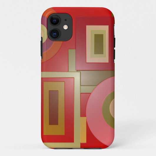 赤はポップアートを形づけます Case-Mate iPhoneケース (裏面)