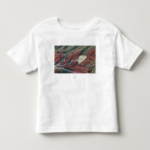 赤は劇場、赤い石の公園を揺すります トドラーTシャツ