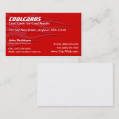 赤は名刺を炎にあてます 名刺 (正面/裏面)