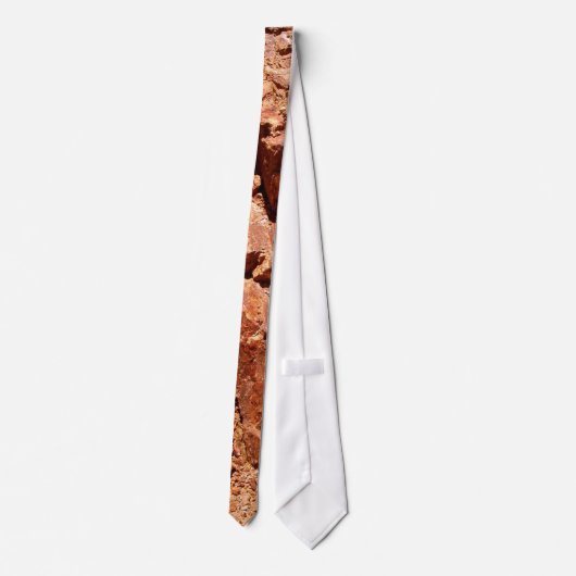赤は地質学のタイを揺すります ネクタイ (裏面)