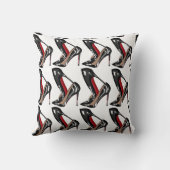 赤は小剣の靴、黒いハイヒールに底を付けます クッション (裏面)