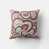 赤は枕を巻きます クッション (裏面)