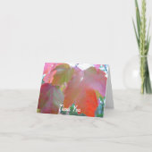 赤は牧師の感謝のリーダーを残します サンキューカード (正面)