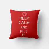 赤は穏やかなバレーボールの枕を保ちます クッション (裏面)