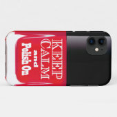 赤は穏やかなマニキュアのボトルのiPhone 5の場合を保ちます Case-Mate iPhoneケース (裏面(横))