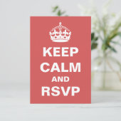 赤は穏やかな結婚RSVPを保ちます 出欠カード (スタンド正面)