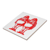 赤はDeeを音楽で誘いましたり及びDumを音楽で誘います タイル (側面)