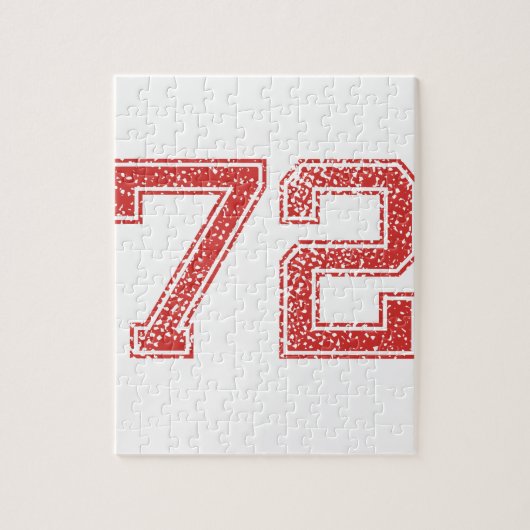 赤はJerzee第72を遊ばします ジグソーパズル (縦)