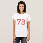 赤はJerzee第73を遊ばします Tシャツ (正面フル)