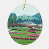 赤はShonbrunnの城、ウィーン、オーストリア開花します セラミックオーナメント (左)