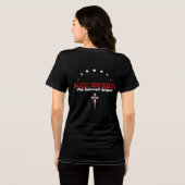赤ひげの女性用黒Tシャツ トライブレンドＴシャツ (裏面全面)