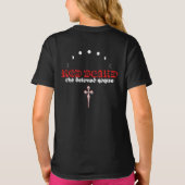 赤ひげの子供用黒Tシャツ Tシャツ (裏面)