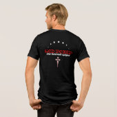 赤ひげの黒いメンズTシャツ トライブレンドＴシャツ (裏面全面)