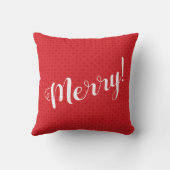 赤ひし形パターメリーン – クッション (裏面)