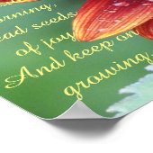 赤ひまわり感動的アドバイス ポスター (角)