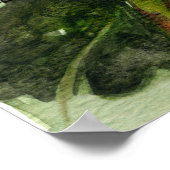 赤ひまわり5水彩絵画プリント/ポスター ポスター (角)