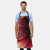 赤ひまわり エプロン (着用した状態)