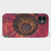 赤ひまわりiPhone 5ケース*パーソナライズ* Case-Mate iPhoneケース (裏面(横))