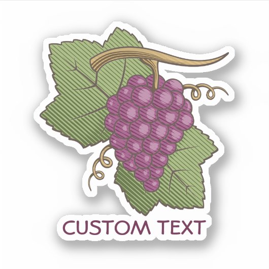 赤ぶどう シール (正面)