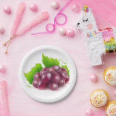 赤ぶどう ペーパープレート (パーティー)