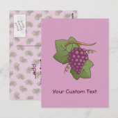 赤ぶどう ポストカード (正面/裏面)