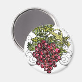 赤ぶどう マグネット (正面/裏面)