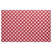 赤または任意の色で大きなドット模様のバレーボール ファブリック (ヤード)