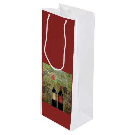 赤または白への答えはYesワイントートバッグ ワインギフトバッグ (正面アングル)