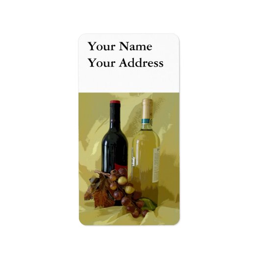 赤または白 ラベル (正面)