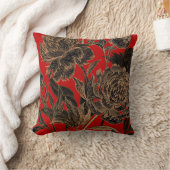 赤または金ゴールドのデザイン クッション (ブランケット)