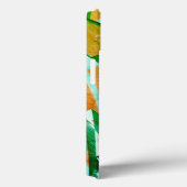 赤みがかったオレンジの上にシアンまたは青の縞が見える Case-Mate iPhoneケース (裏面 / 右)