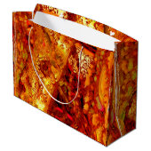 赤みがかったオレンジ色のカーニバルマスクに変色 ラージペーパーバッグ (裏面アングル)