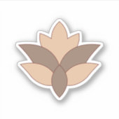 赤みがかったオレンジ、オレンジ色 シール (正面)