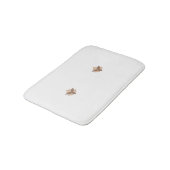 赤みがかったオレンジ、オレンジ色 バスマット (アングル)