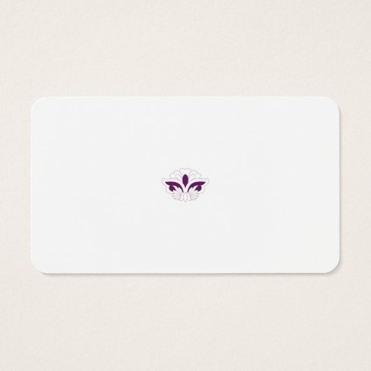 赤みがかったマゼンタの装飾 (裏面)