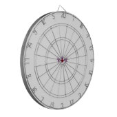 赤みがかったマゼンタの装飾 ダーツボード (正面左)