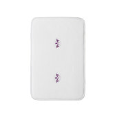 赤みがかったマゼンタの装飾 バスマット (正面縦)