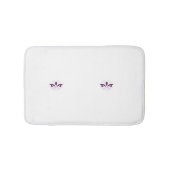 赤みがかったマゼンタの装飾 バスマット (正面)