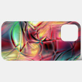 赤みがかった緑のカラフルの縮れた「ビーチ布」 Case-Mate iPhoneケース (裏面 (横))