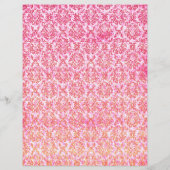 赤みすぼらしいヴィンテージモチーフのスクラップブック紙 (裏面)