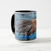 赤みを帯びたエグレットオンノースビーチ マグカップ (正面左)